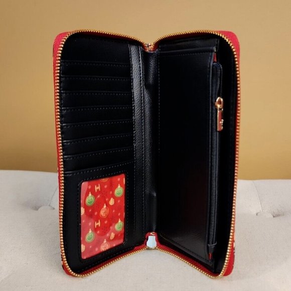 Loungefly Disney Star Wars Holiday Gingerbread Cookie AOP Wallet Zip Around NEW - Picture 9 of 13